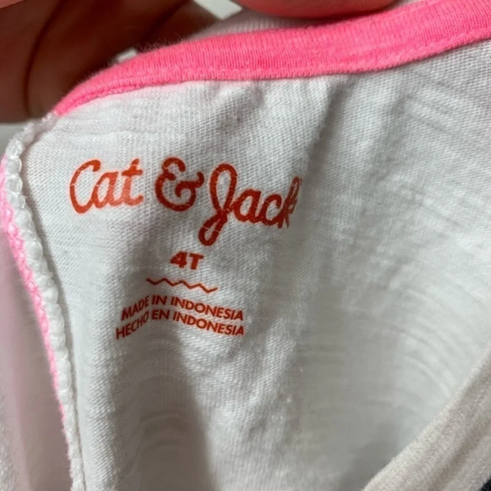 EUC Cat & Jack Bunny Tunic 3/4 Sleeve Top